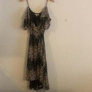WAYF Floral NWT High Low Wrap Dress Size Large